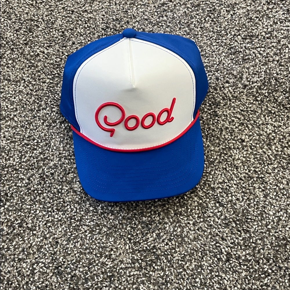 NWT Good Good Golf Blue and White Trucker Cap